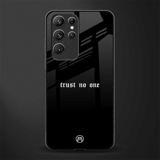 trust no one aesthetic quote glass case for samsung galaxy s21 ultra image