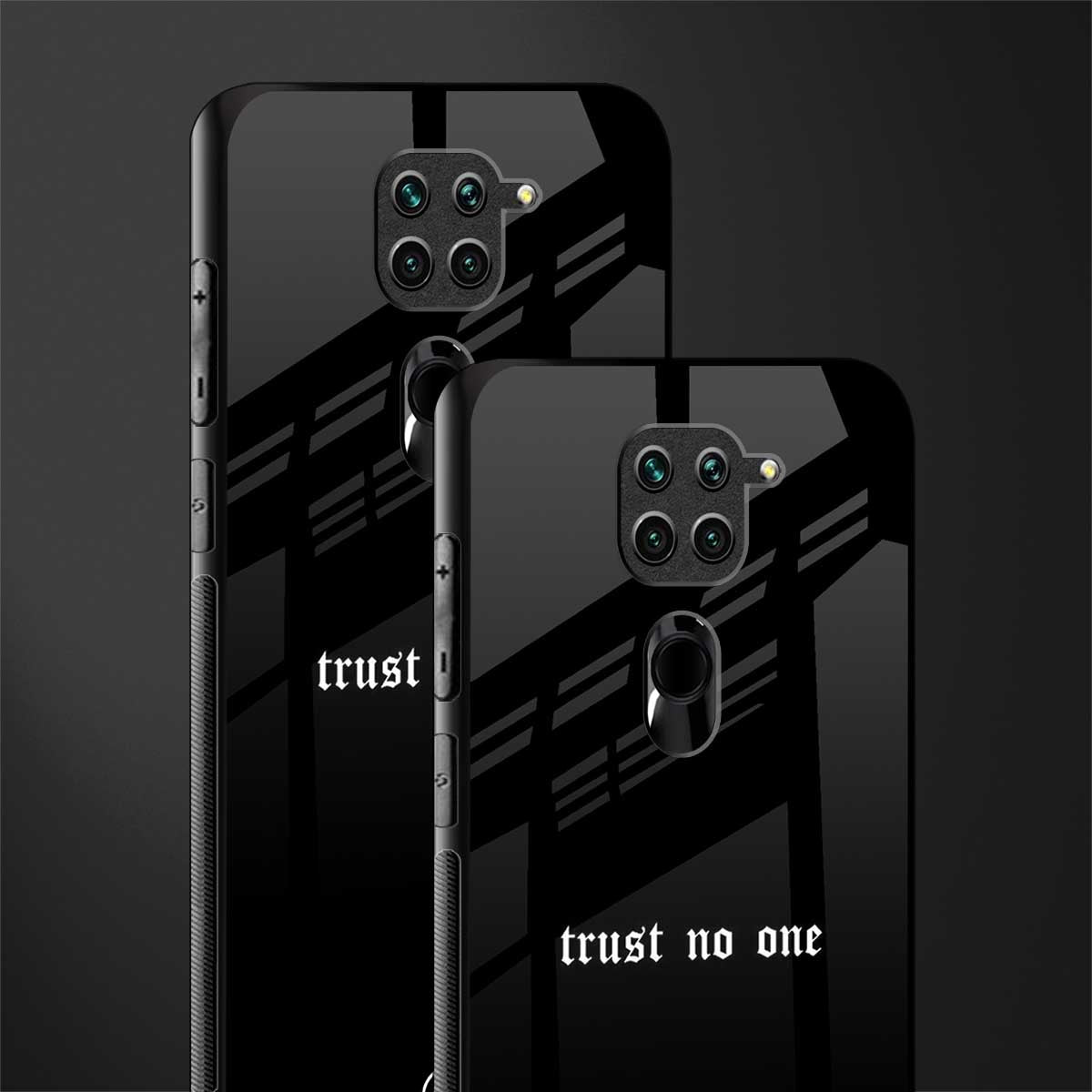 trust no one aesthetic quote glass case for redmi note 9 image-2