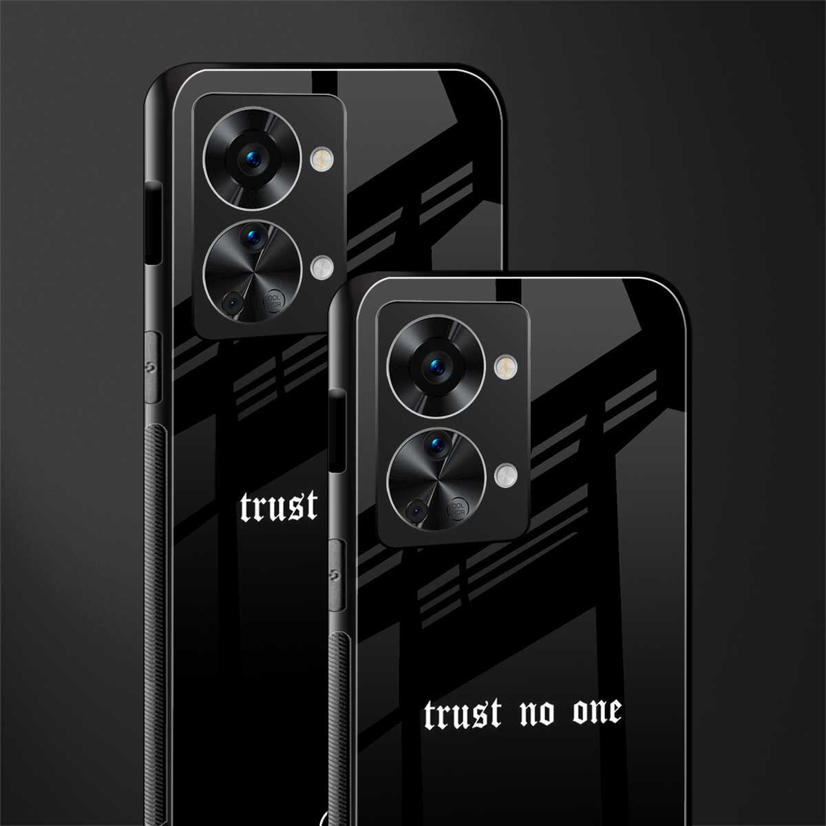 trust no one aesthetic quote glass case for phone case | glass case for oneplus nord 2t 5g