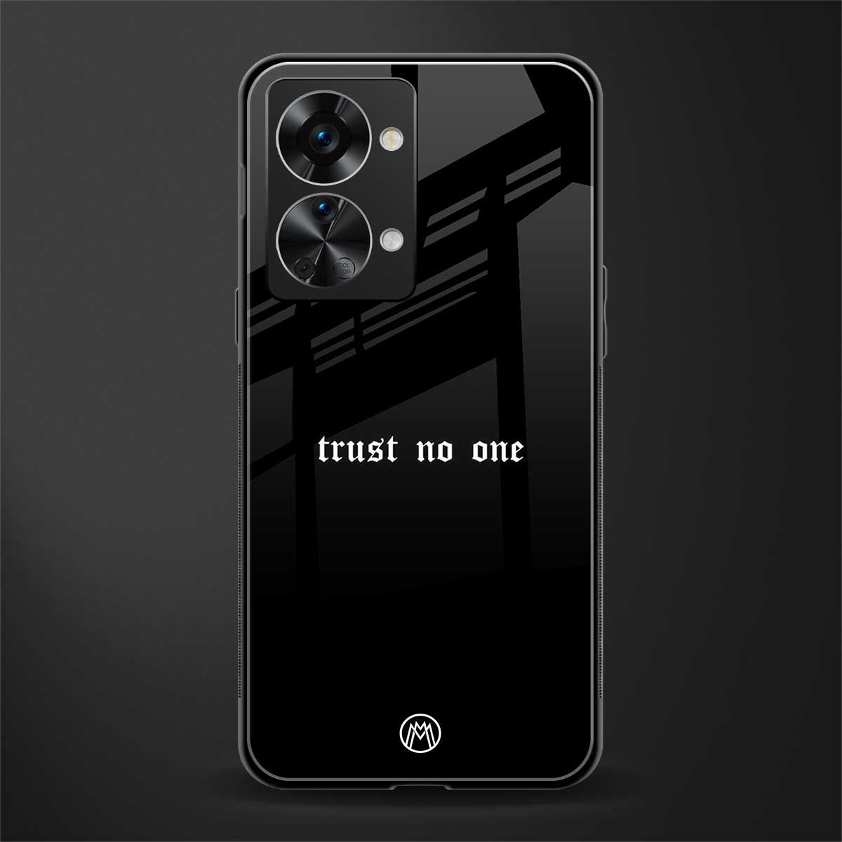 trust no one aesthetic quote glass case for phone case | glass case for oneplus nord 2t 5g