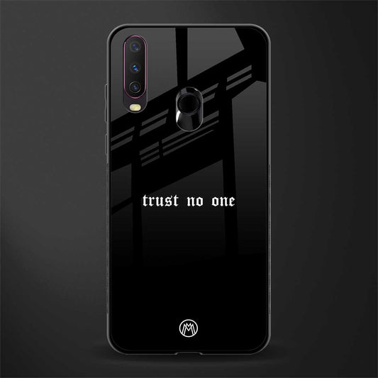 trust no one aesthetic quote glass case for vivo y15 image