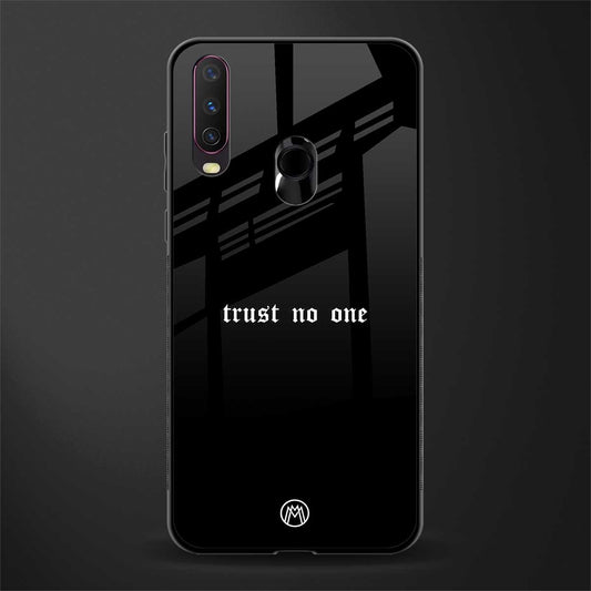trust no one aesthetic quote glass case for vivo u10 image