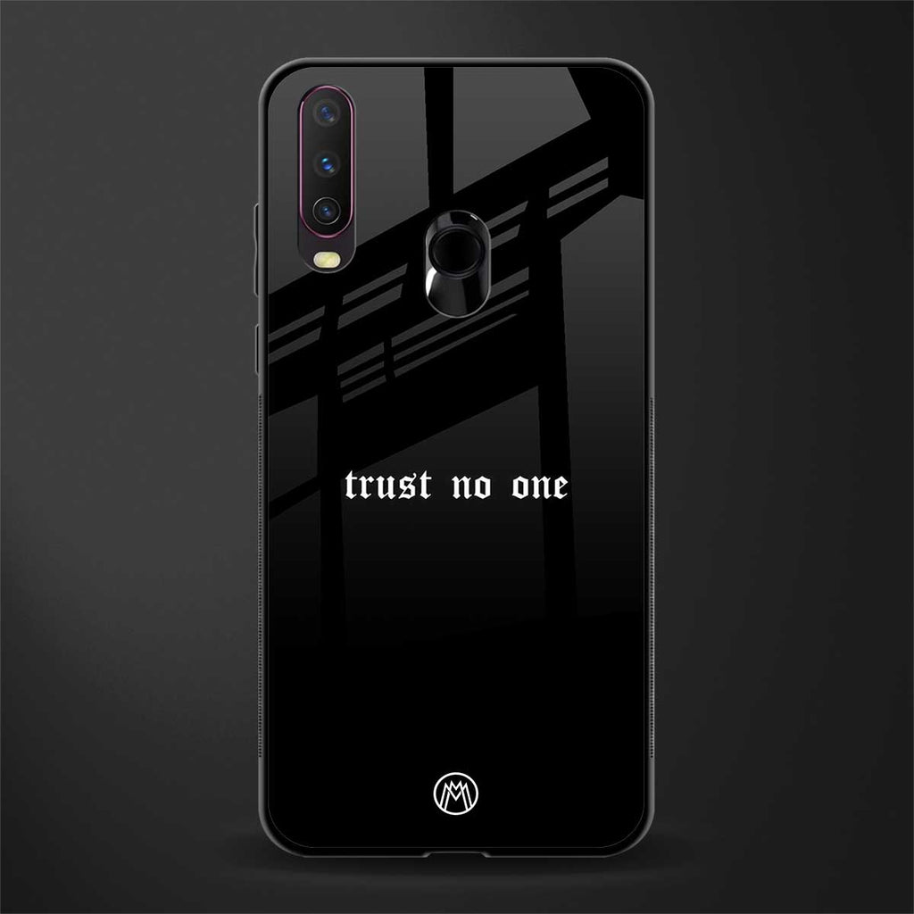 trust no one aesthetic quote glass case for vivo y17 image