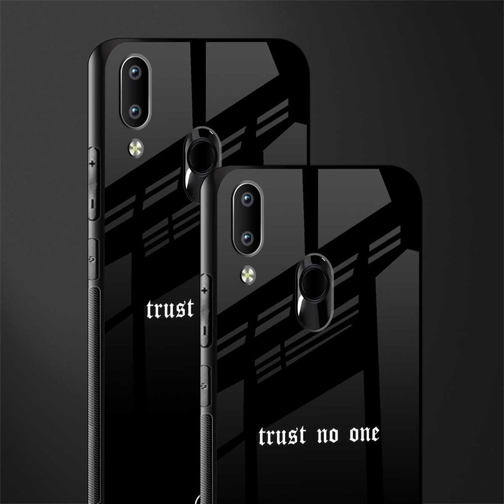 trust no one aesthetic quote glass case for vivo y95 image-2