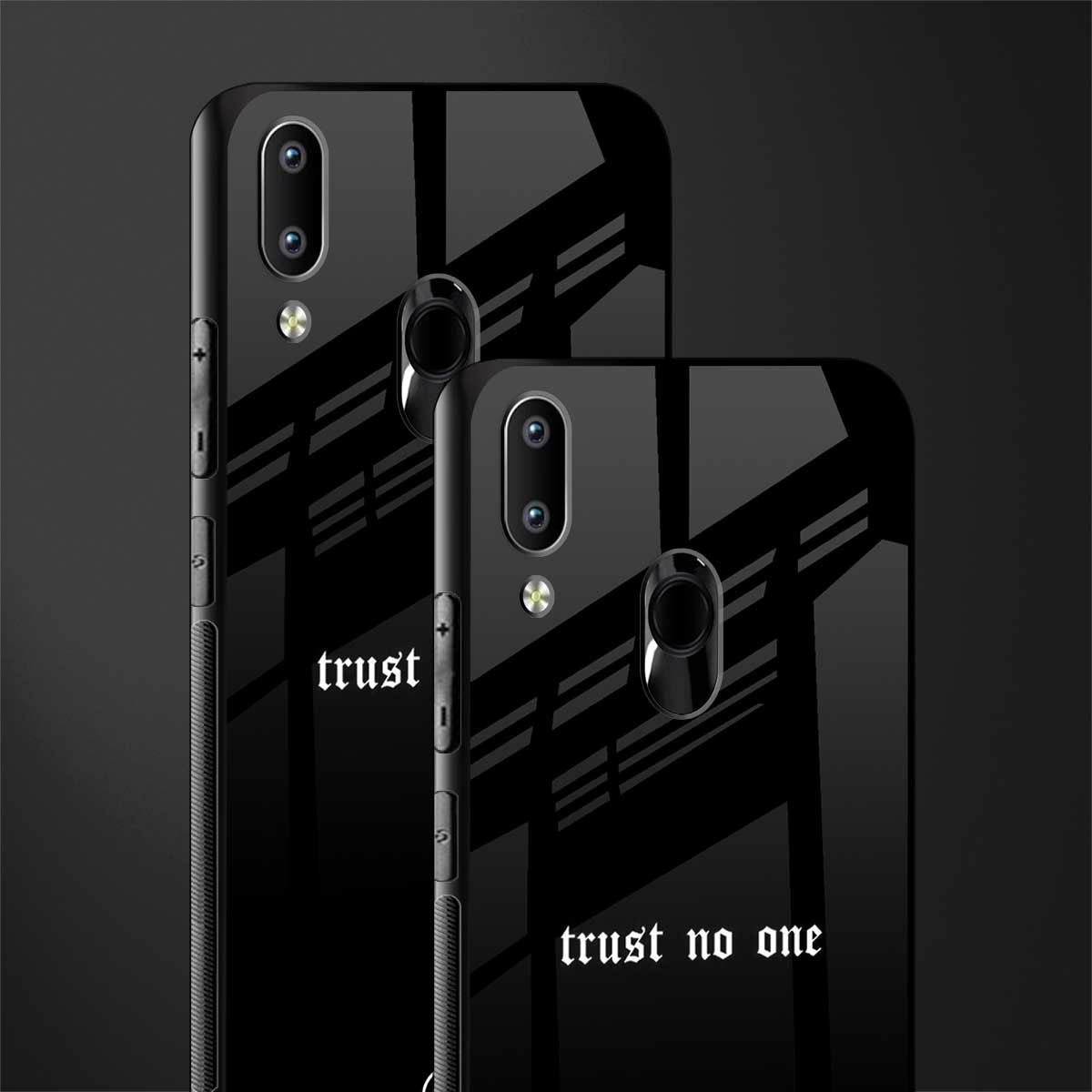 trust no one aesthetic quote glass case for vivo y91 image-2