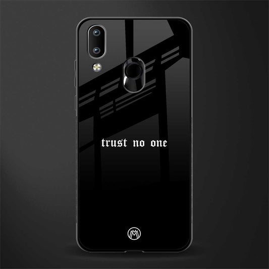 trust no one aesthetic quote glass case for vivo y91 image