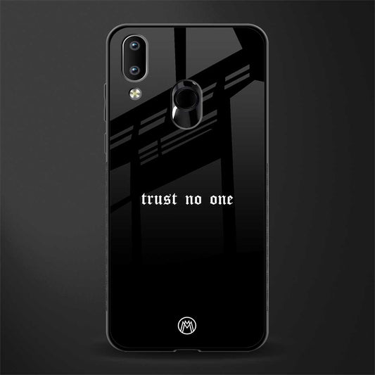 trust no one aesthetic quote glass case for vivo y91 image
