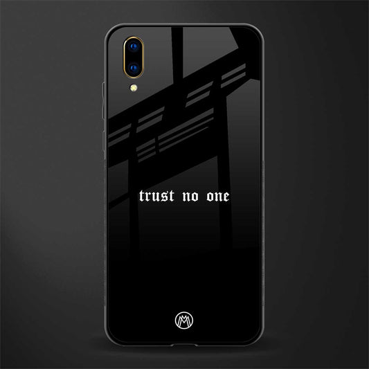 trust no one aesthetic quote glass case for vivo v11 pro image