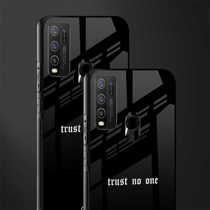 trust no one aesthetic quote glass case for vivo y50 image-2