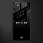 trust no one aesthetic quote glass case for samsung galaxy a21s image