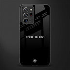 trust no one aesthetic quote glass case for samsung galaxy note 20 ultra 5g image