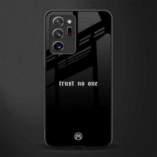 trust no one aesthetic quote glass case for samsung galaxy note 20 ultra 5g image