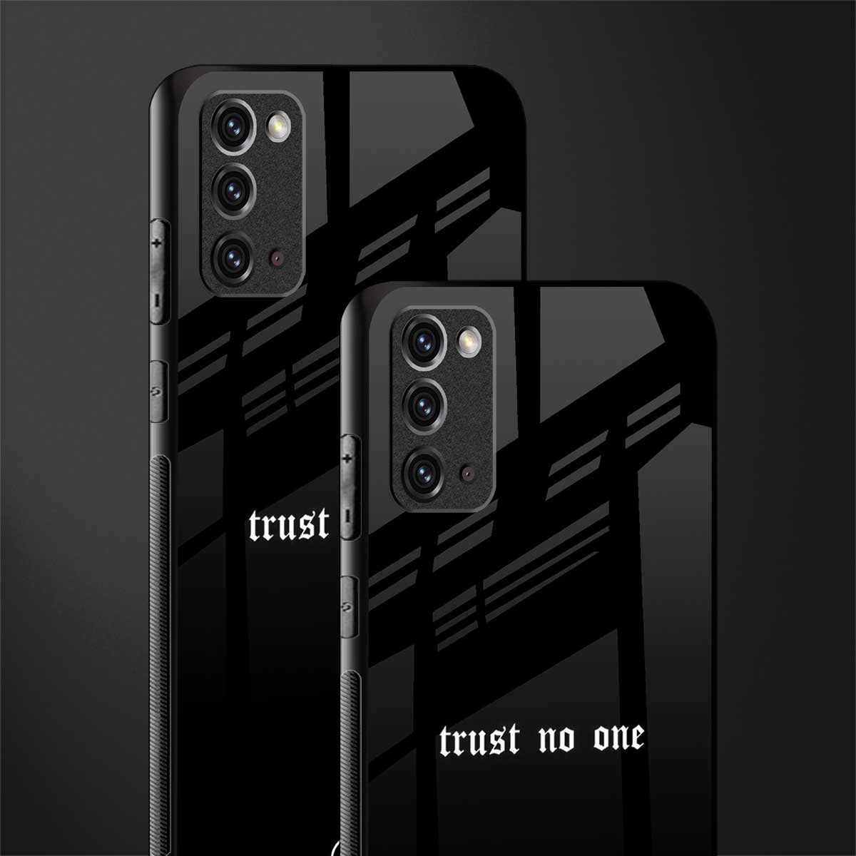 trust no one aesthetic quote glass case for samsung galaxy note 20 image-2