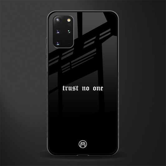 trust no one aesthetic quote glass case for samsung galaxy s20 plus image