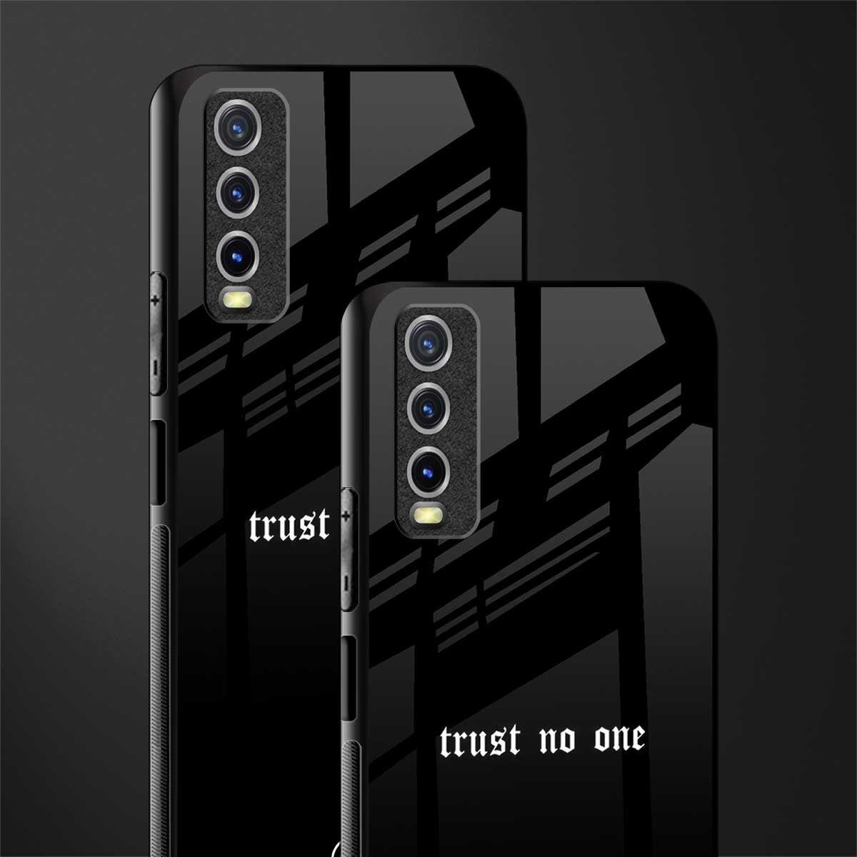 trust no one aesthetic quote glass case for vivo y12g image-2