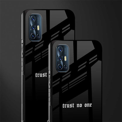 trust no one aesthetic quote glass case for vivo v17 image-2