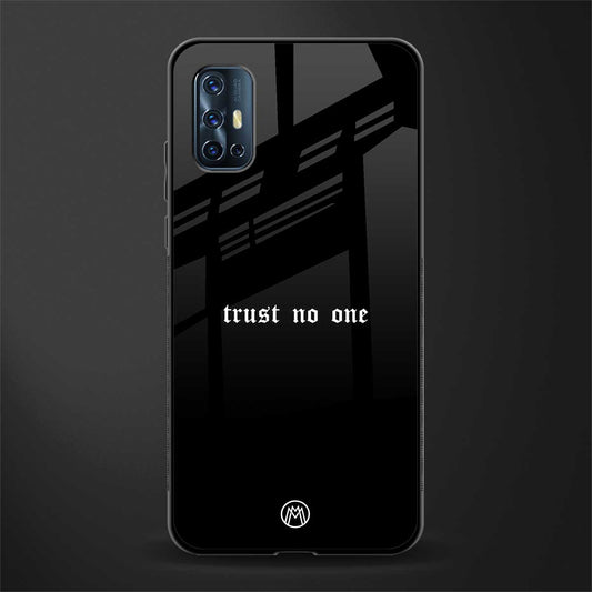 trust no one aesthetic quote glass case for vivo v17 image