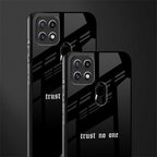 trust no one aesthetic quote glass case for oppo a15s image-2