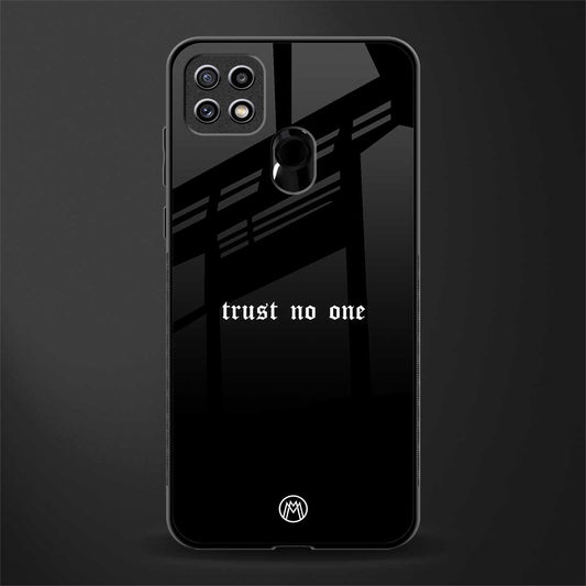 trust no one aesthetic quote glass case for oppo a15s image