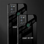 trust no one aesthetic quote glass case for realme 7i image-2