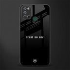 trust no one aesthetic quote glass case for realme 7i image