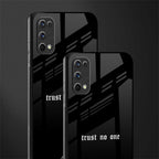 trust no one aesthetic quote glass case for realme 7 pro image-2