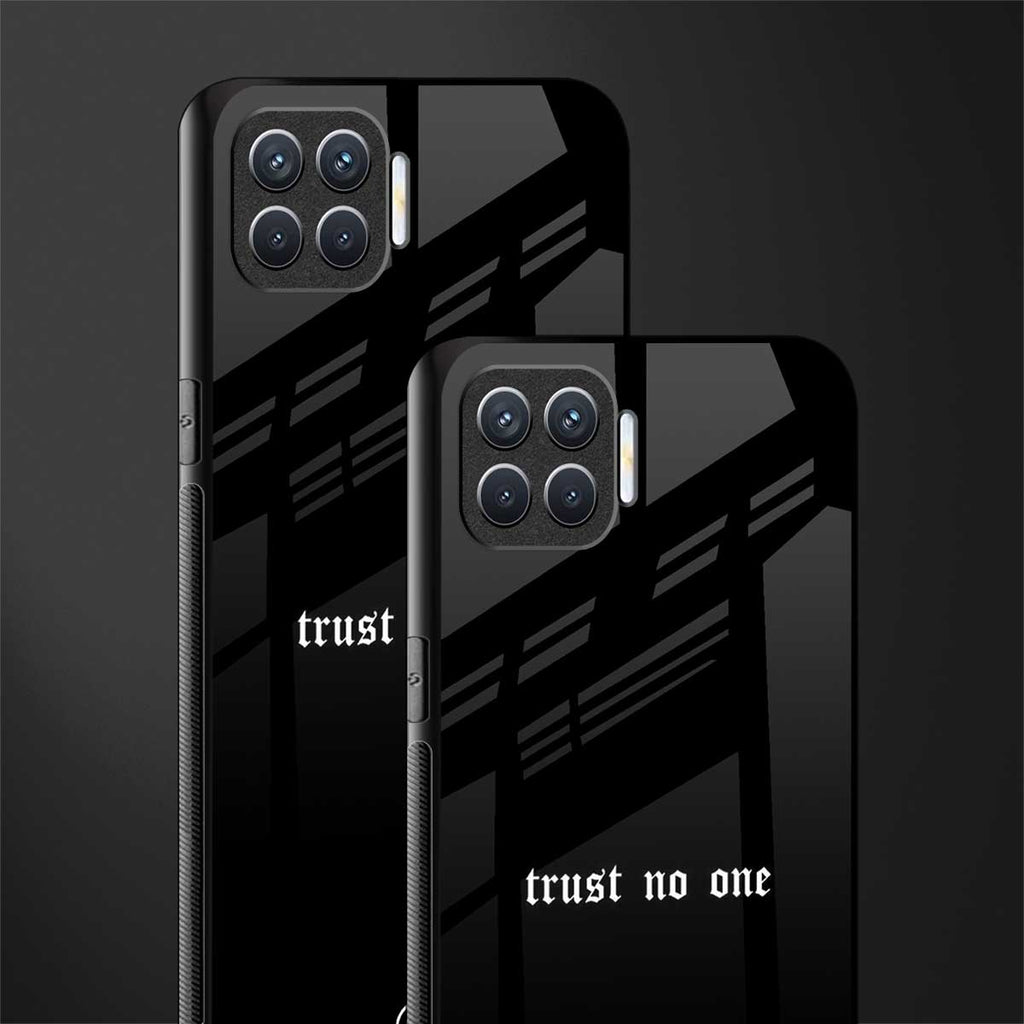 trust no one aesthetic quote glass case for oppo f17 image-2