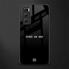 trust no one aesthetic quote glass case for vivo v20 se image