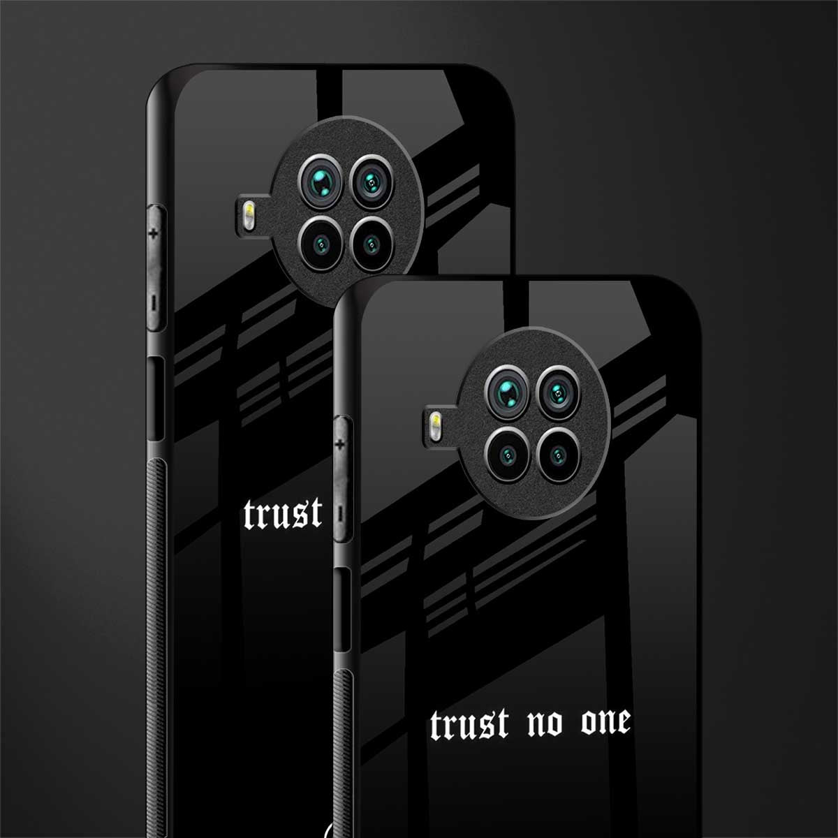 trust no one aesthetic quote glass case for mi 10i image-2