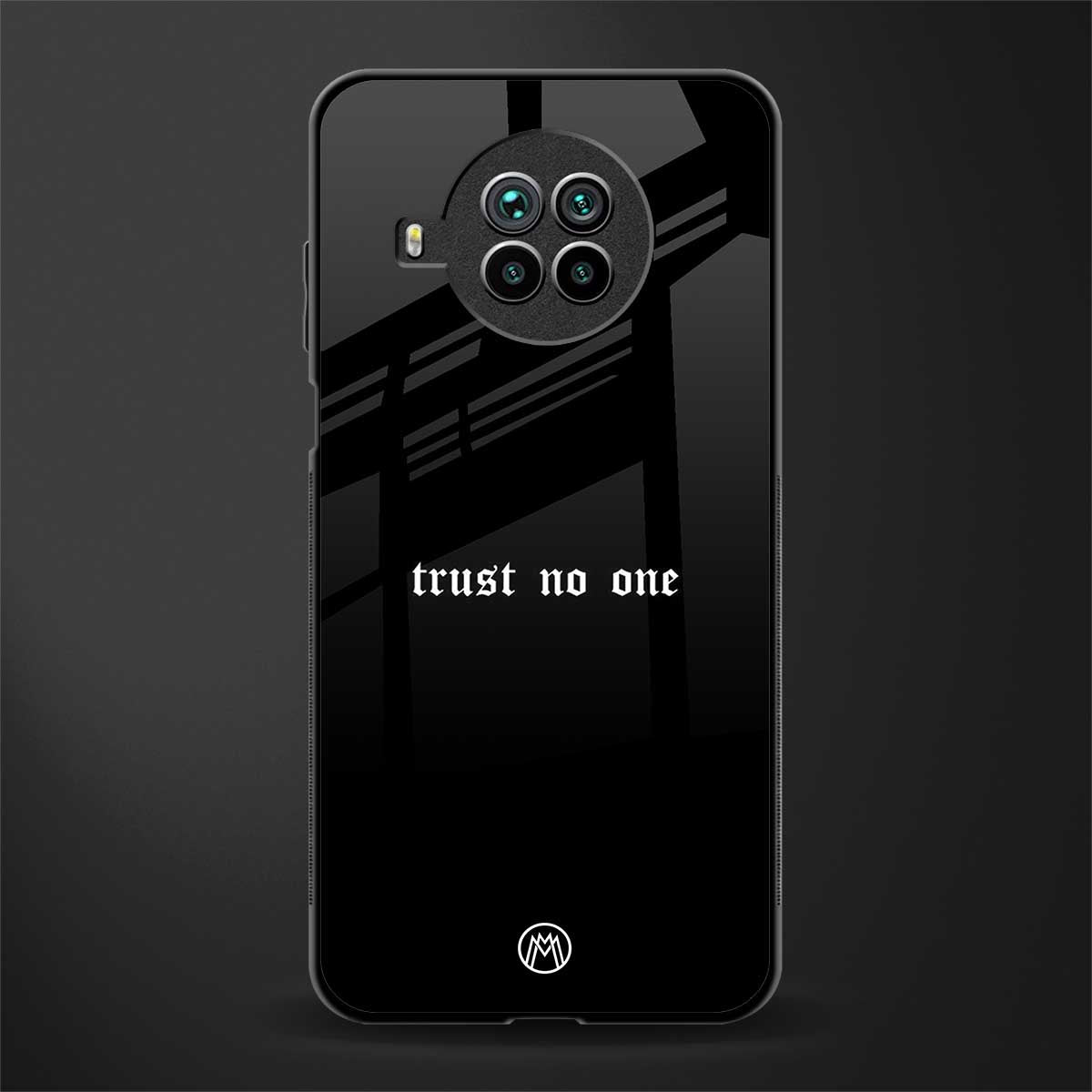 trust no one aesthetic quote glass case for mi 10i image