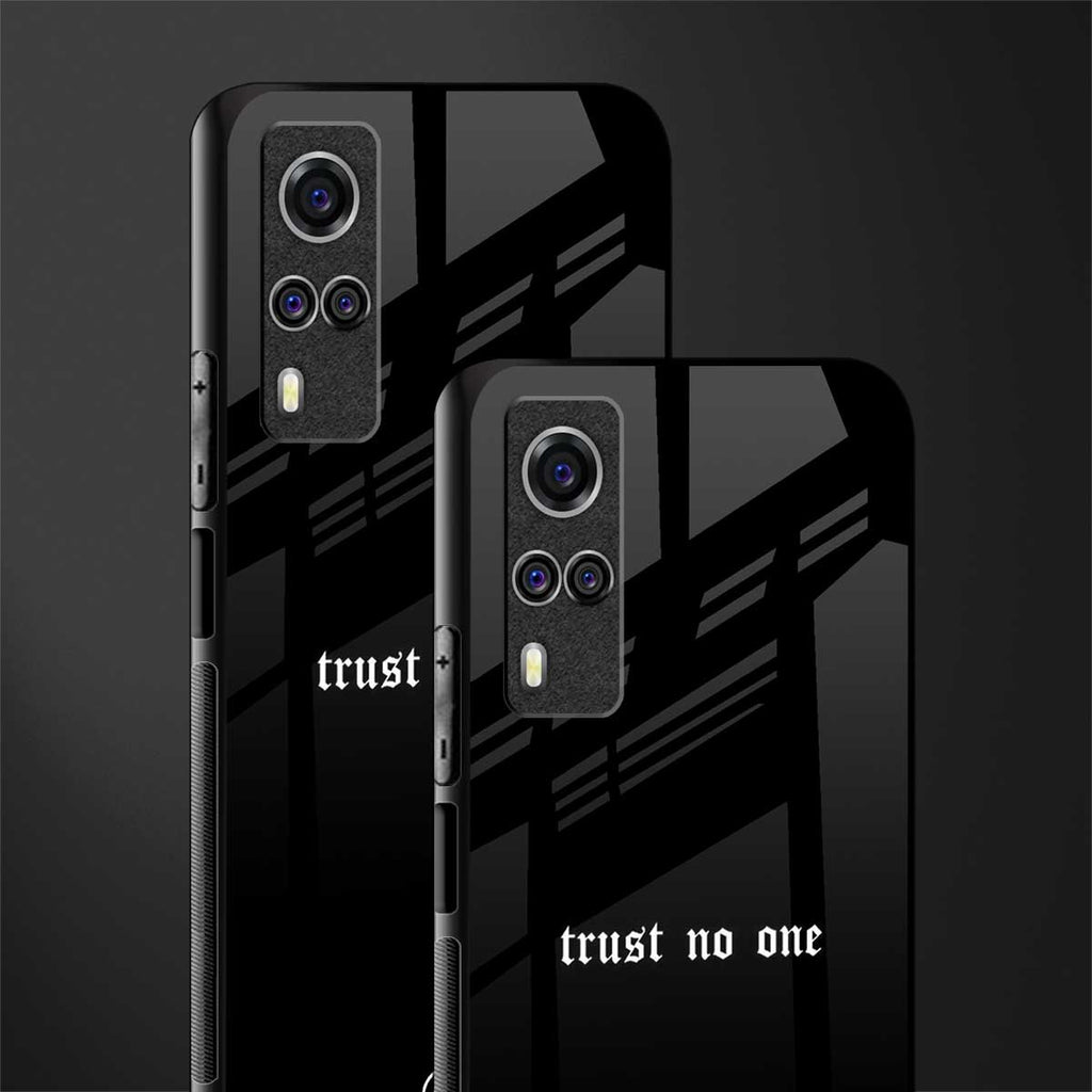 trust no one aesthetic quote glass case for vivo y51a image-2