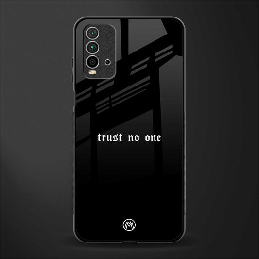 trust no one aesthetic quote glass case for redmi 9 power image