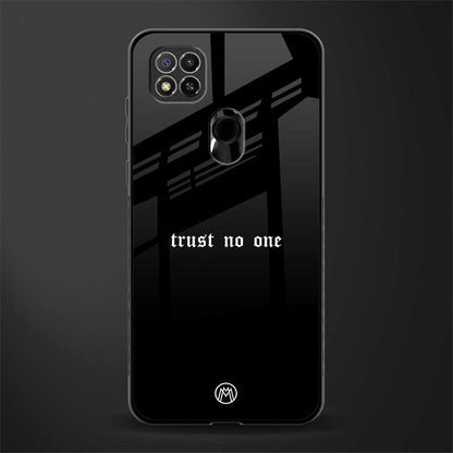 trust no one aesthetic quote glass case for redmi 9 image