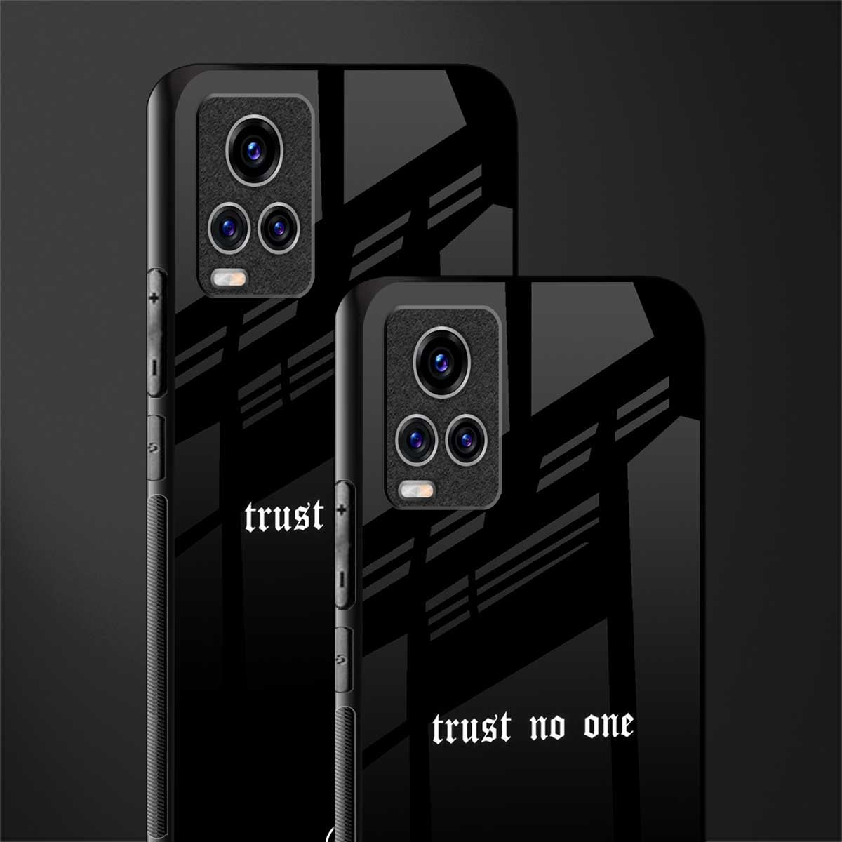 trust no one aesthetic quote glass case for vivo v20 pro image-2