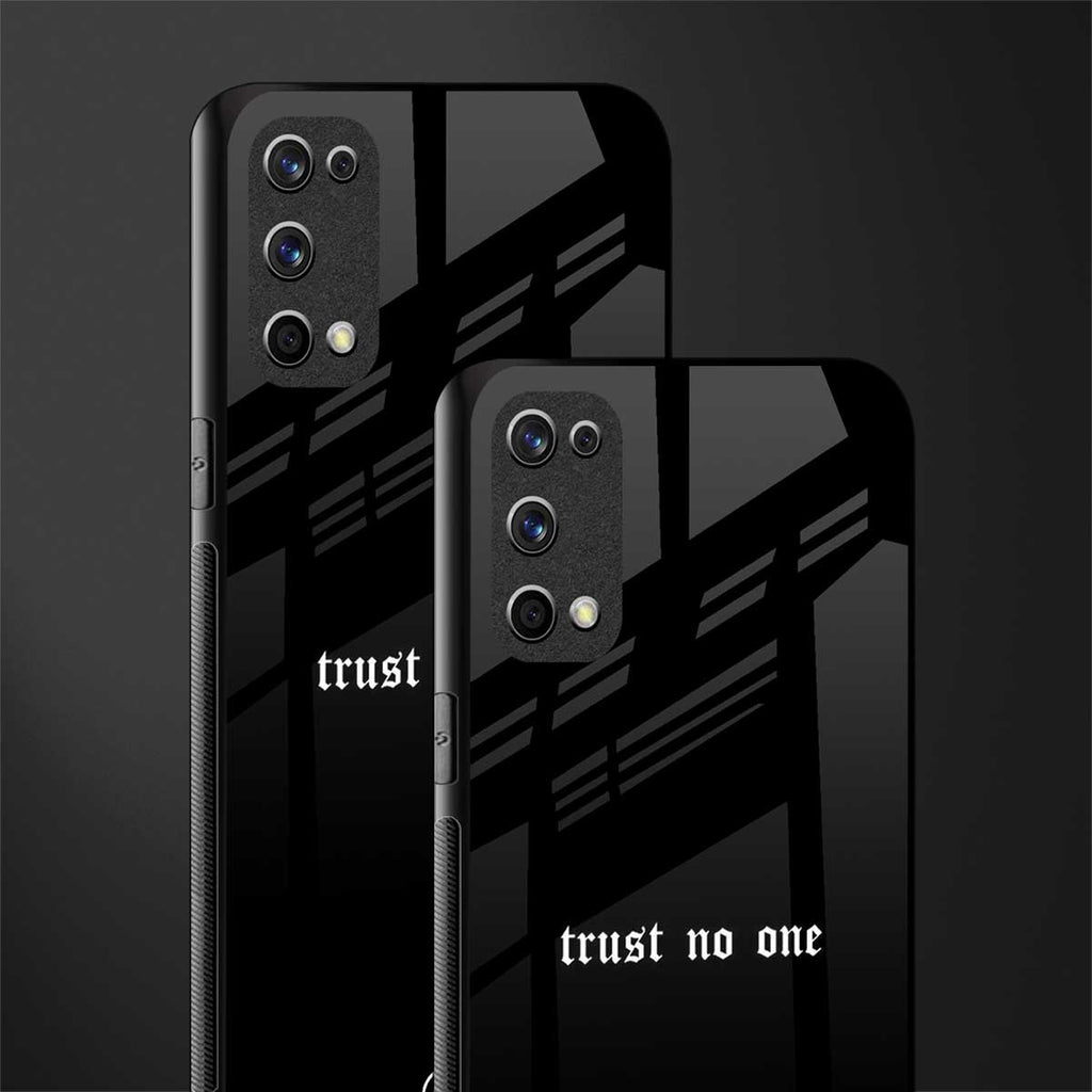trust no one aesthetic quote glass case for realme x7 pro image-2