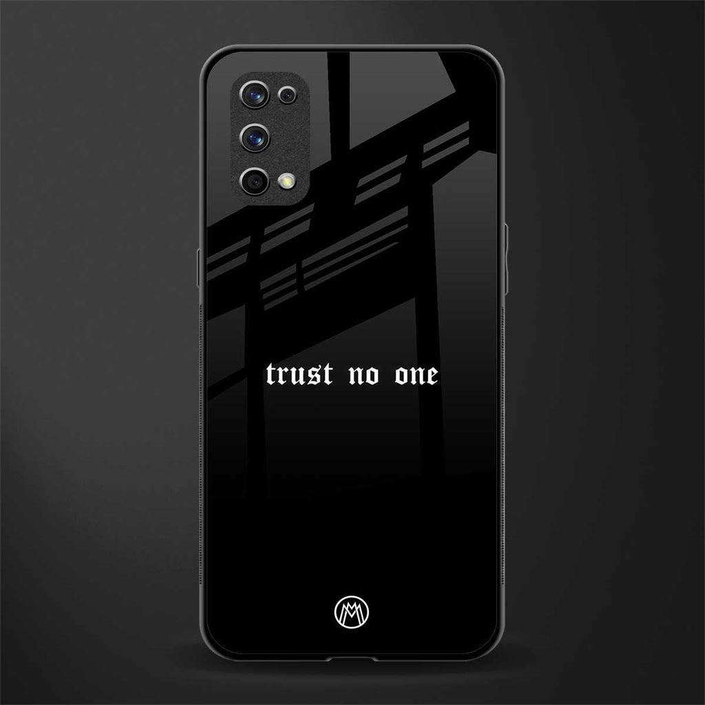 trust no one aesthetic quote glass case for realme x7 pro image