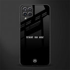 trust no one aesthetic quote glass case for samsung galaxy m12 image