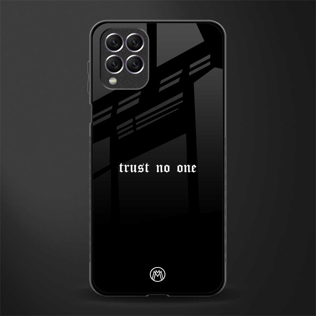 trust no one aesthetic quote glass case for samsung galaxy f62 image