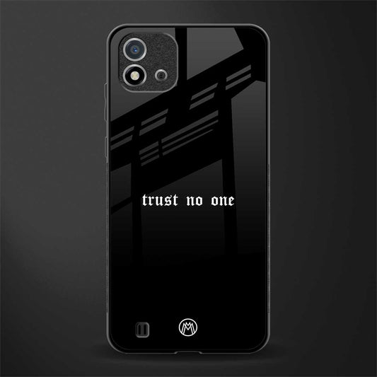 trust no one aesthetic quote glass case for realme c20 image