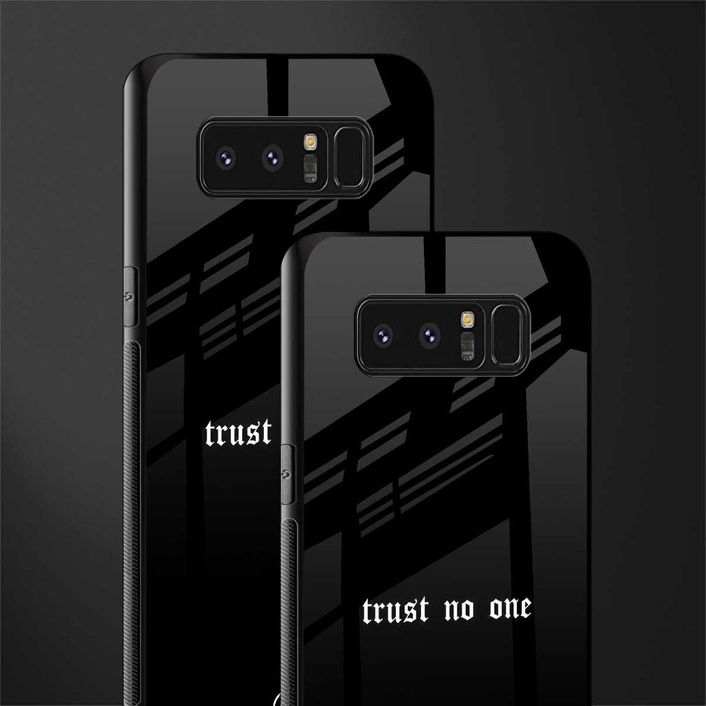 trust no one aesthetic quote glass case for samsung galaxy note 8 image-2