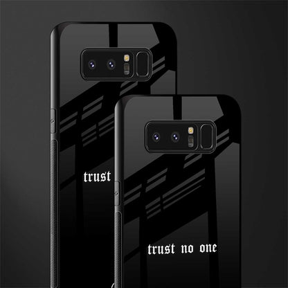 trust no one aesthetic quote glass case for samsung galaxy note 8 image-2