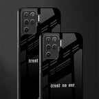 trust no one aesthetic quote glass case for oppo f19 pro image-2