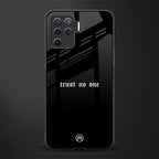 trust no one aesthetic quote glass case for oppo f19 pro image