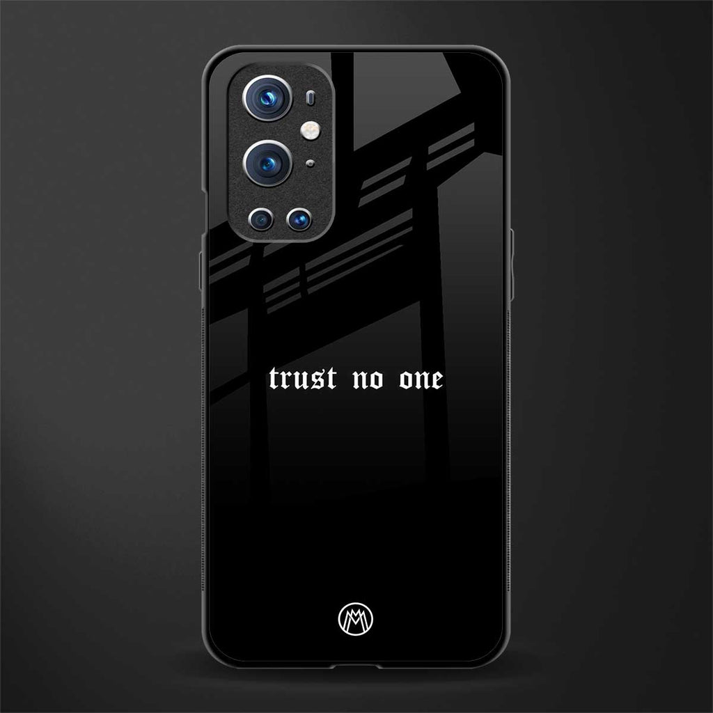 trust no one aesthetic quote glass case for oneplus 9 pro image