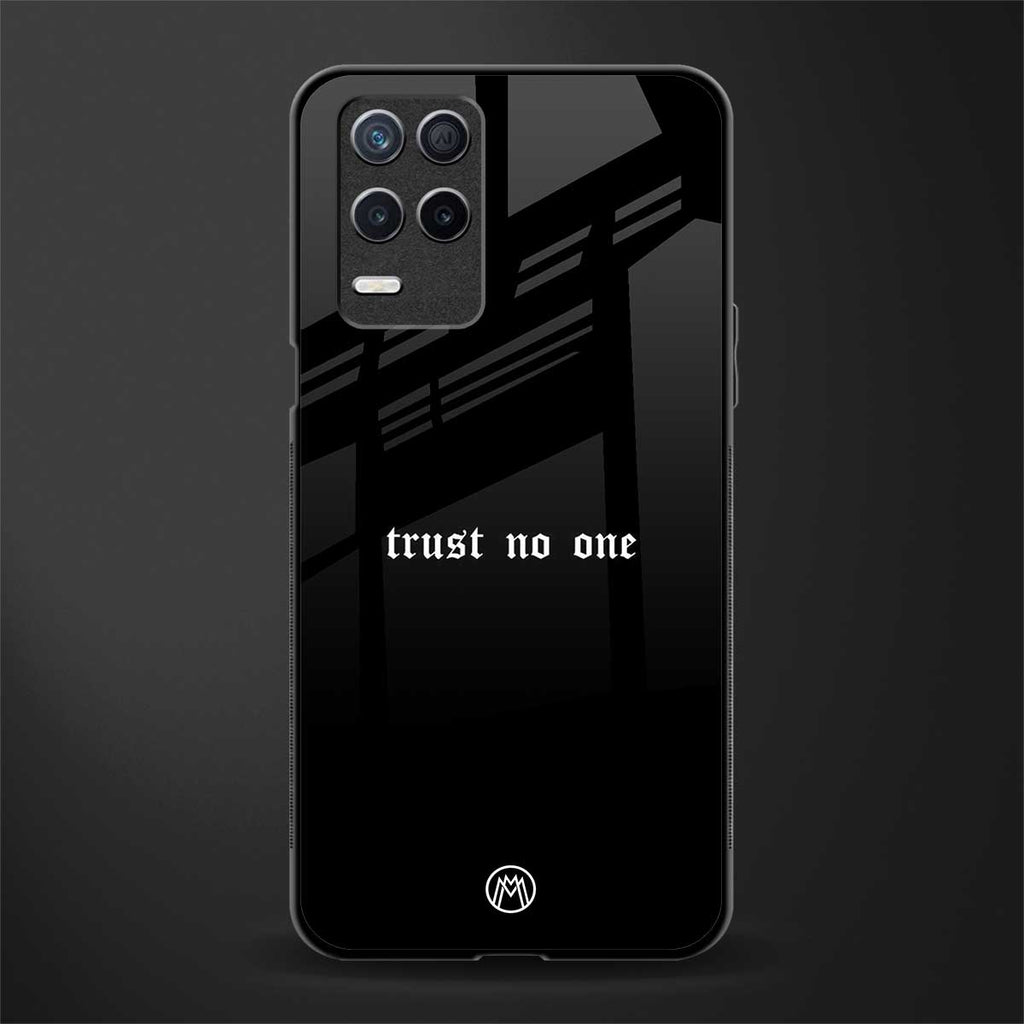 trust no one aesthetic quote glass case for realme 8 5g image