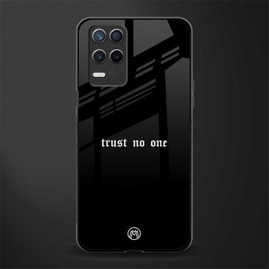trust no one aesthetic quote glass case for realme 8 5g image