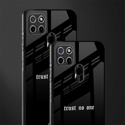 trust no one aesthetic quote glass case for realme c21 image-2