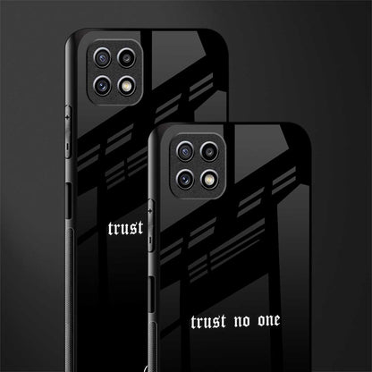 trust no one aesthetic quote glass case for samsung galaxy a22 5g image-2