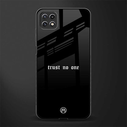 trust no one aesthetic quote glass case for samsung galaxy a22 5g image