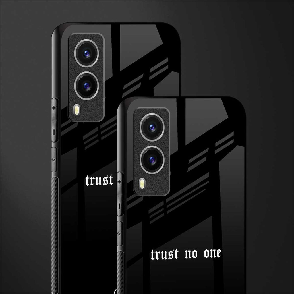 trust no one aesthetic quote glass case for vivo v21e 5g image-2